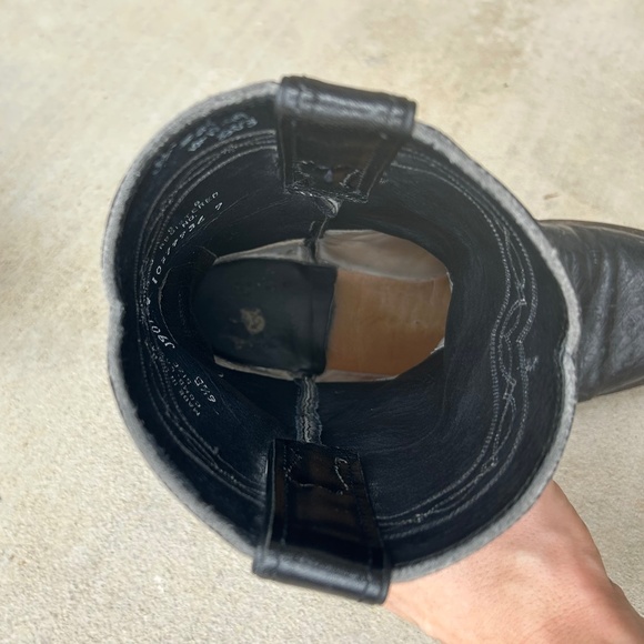 Vintage Justin Boots Western Cowboy Cowgirl Women Genuine Real Leather Roper 6.5 - Picture 6 of 10